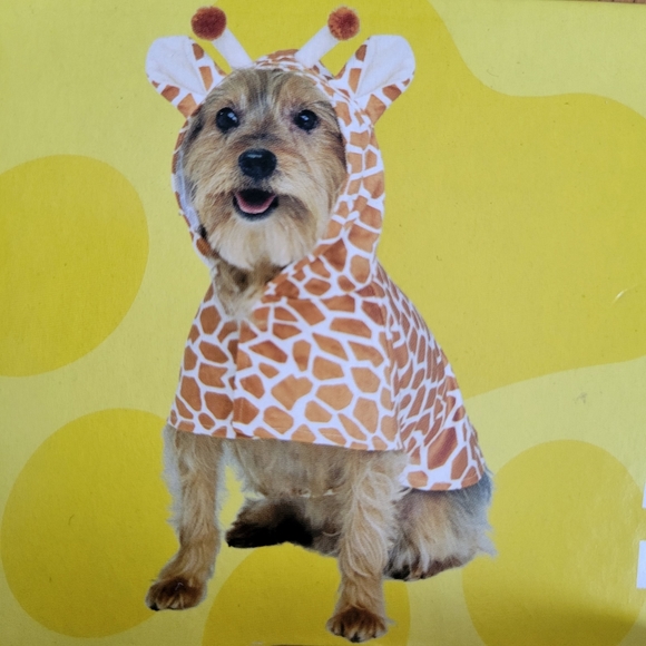 Fun World Paw Prints Giraffe Pup Poncho Halloween Costume Size Small/Medium NWT